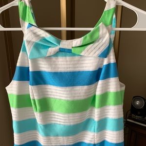 LILLY PULITZER | 💙💚 Striped Bow Dress (2) GUC